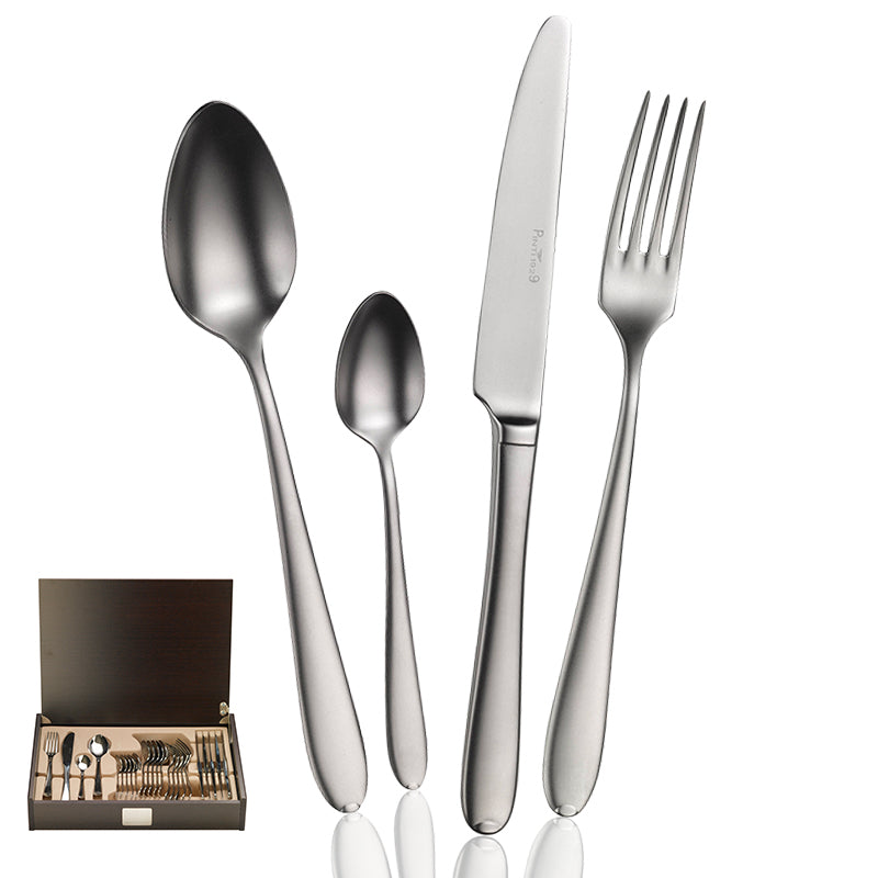 Pintinox Palladium servicio de cubiertos de acero inoxidable Set de 24 pz