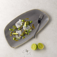 30X15 5 Cm Churchill Stonecast Plato bandeja rectangular de porcelana vitrificada