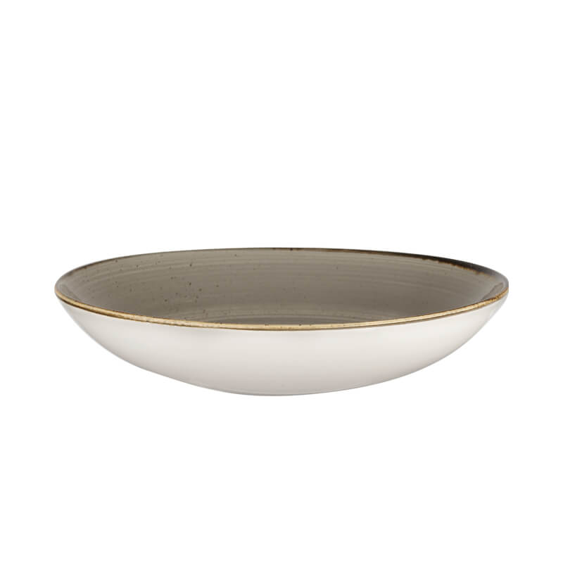 31 Cm Churchill Stonecast deep round plate in vitrified porcelain