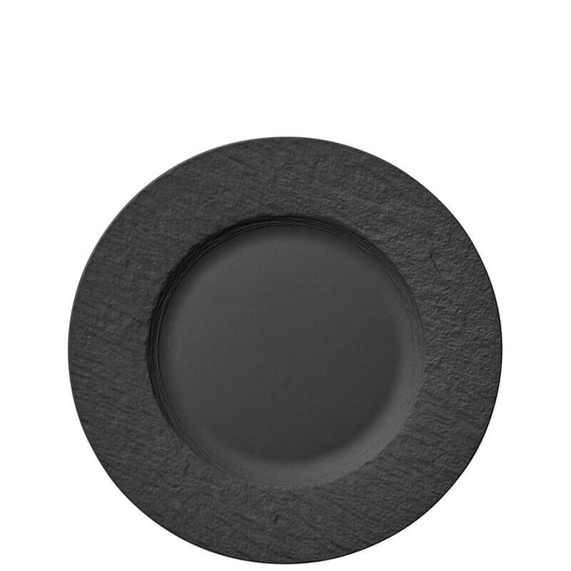 27 Cm Villeroy And Boch Manufacture Rock Flat Plate In Porcelain Set of 6 Pcs