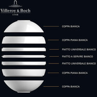 Villeroy And Boch La Boule service d'assiettes en porcelaine - set 7 pièces