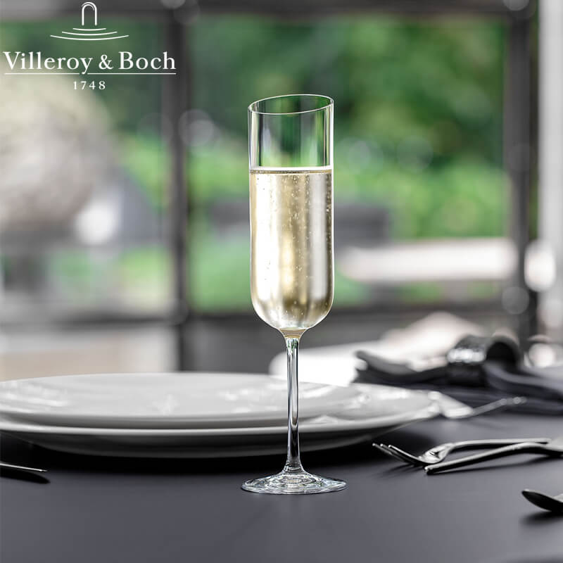 17 Cl Villeroy And Boch Newmoon Champagnerflöte aus Glas Set mit 4 Teilen