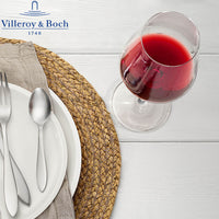 68 Cl Villeroy And Boch La Divina Calice Vino Rosso Burgundy In Vetro Set 4 Pezzi