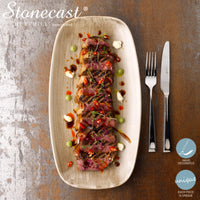 29 7X15 3 Cm Churchill Stonecast plato bandeja rectangular de porcelana vitrificada