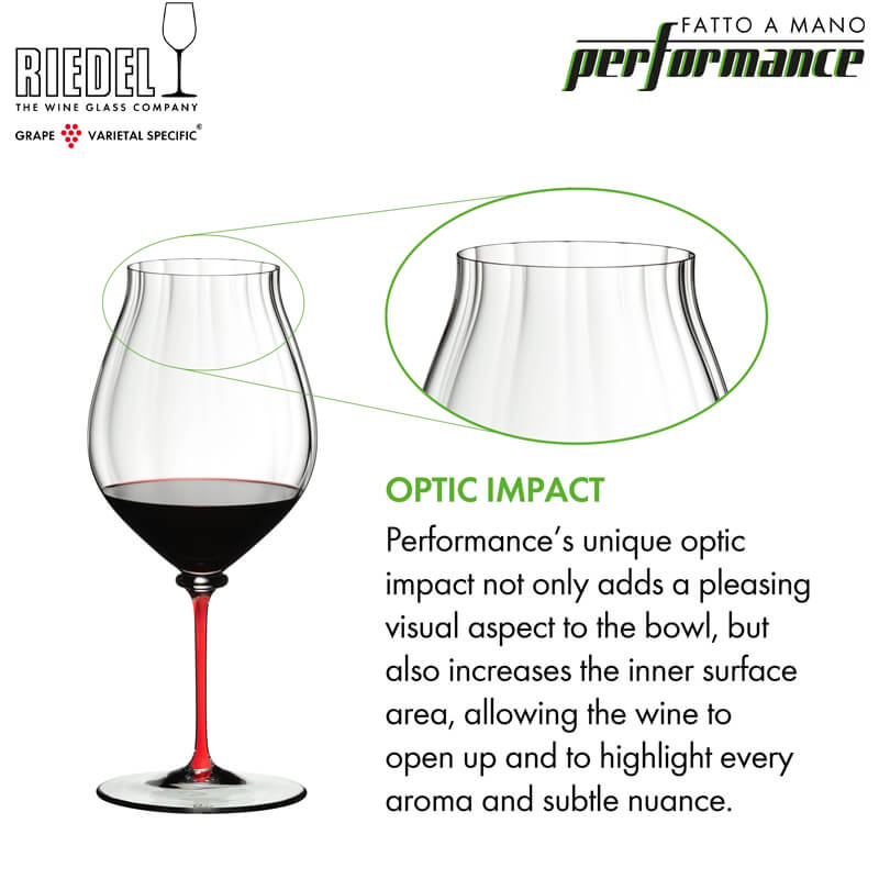 83 Cl Riedel Fatto A Mano Verre à vin rouge Pinot Noir en verre