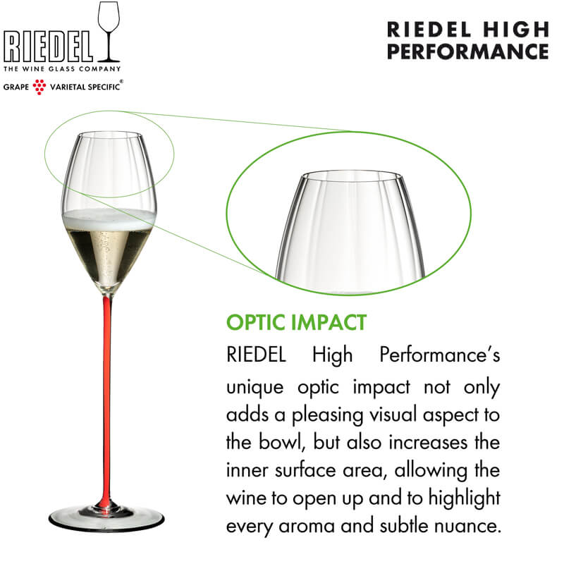 37 5 Cl Riedel High Performance flute glass in glass
