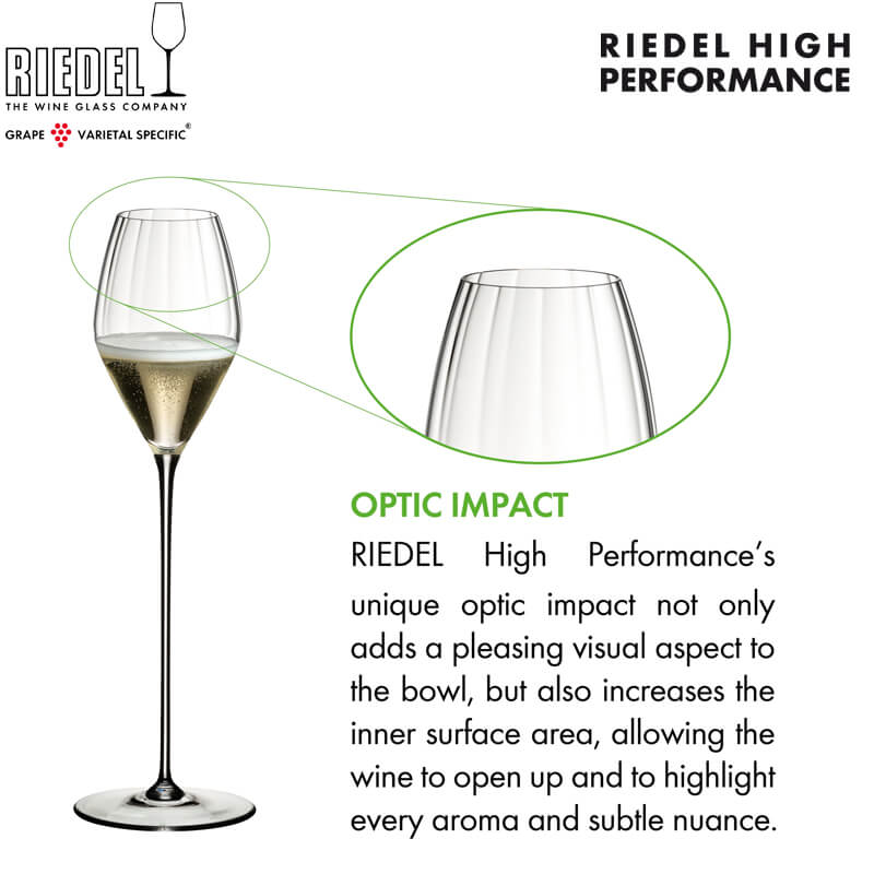 37 5 Cl Riedel High Performance flute glass in glass