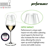 37 5 Cl Riedel Performance Copa de Vino Blanco Sauvignon Blanc en Vidrio - Set de 2 Piezas