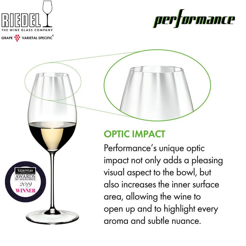 37 5 Cl Riedel Performance Copa de Vino Blanco Sauvignon Blanc en Vidrio - Set de 2 Piezas