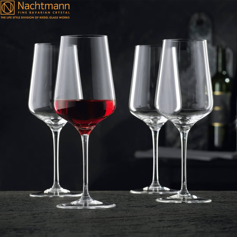 55 Cl Nachtmann Vinova Red Wine Glass in Glass Set of 4 Pieces