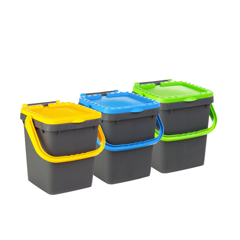 Ecoplast Ecoplus Rectangular Bin in Plastic Set of 3 Pcs