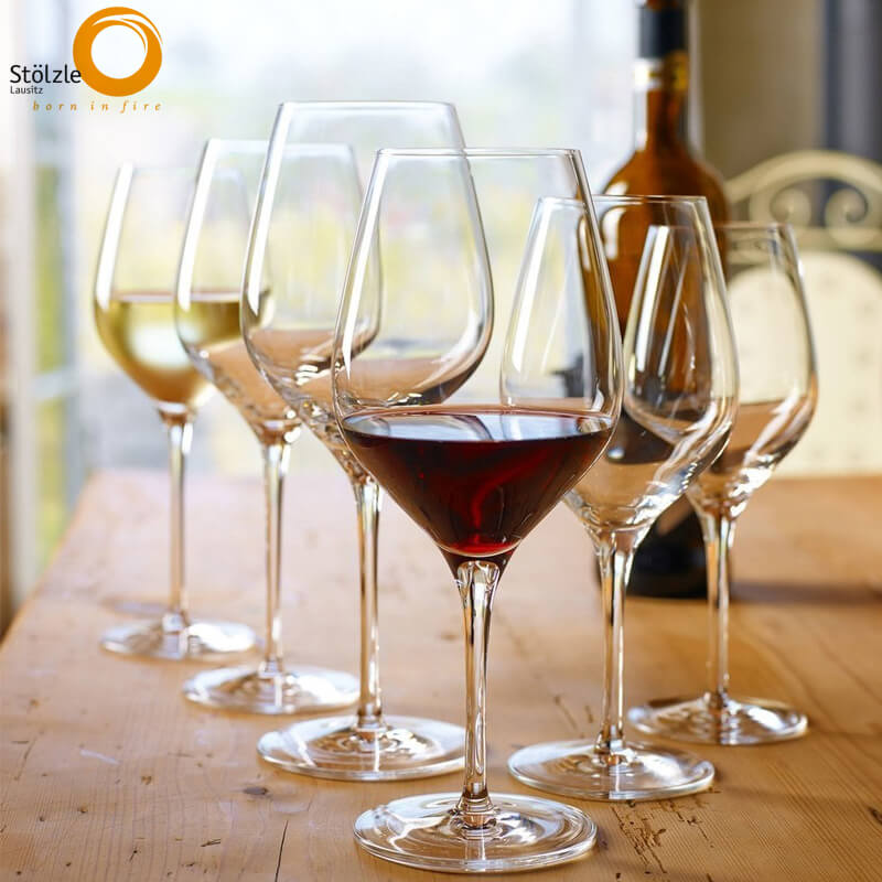 48 Cl Stolzle Lausitz Exquisit Verre à vin rouge en verre Set de 6 pièces