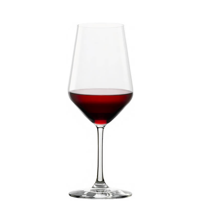 65 Cl Stolzle Lausitz Revolution Red Wine Glass Bordeaux in Glass Set of 6 Pieces