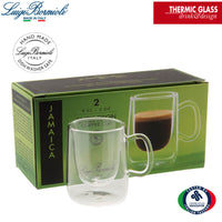 9 Cl Bormioli Luigi Thermic Glass Tasse à café en verre borosilicaté Set de 2 pièces