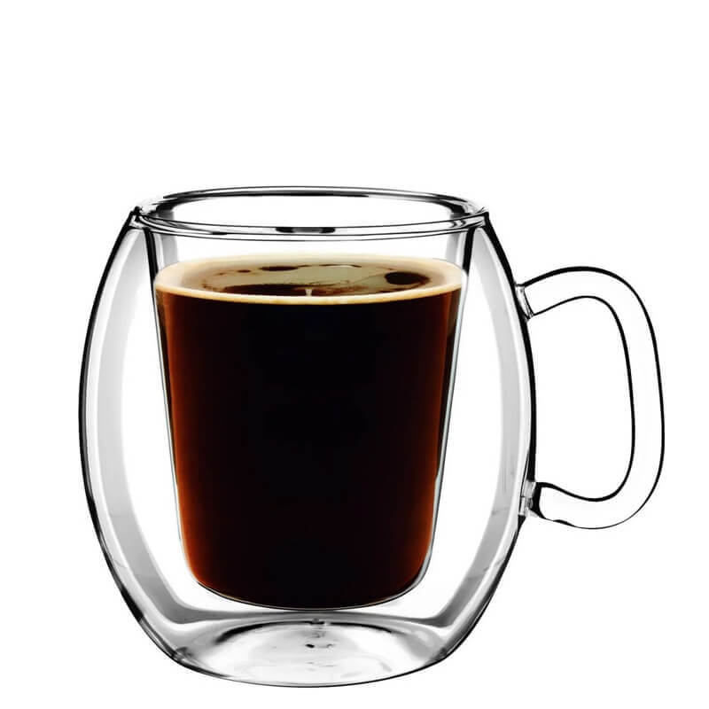 30 Cl Bormioli Luigi Thermic Glass Supremo Theekop van borosilicaatglas Set van 2 stuks