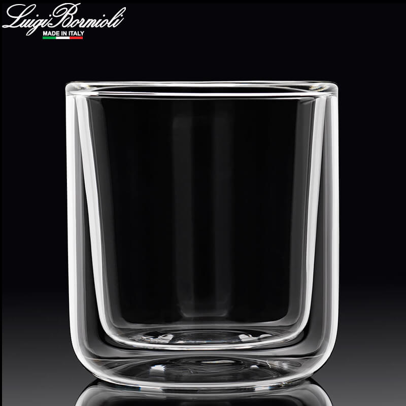24 Cl Bormioli Luigi Thermic Glass Cylindrical Vaso de cappuccino de vidrio borosilicato Set de 2 piezas