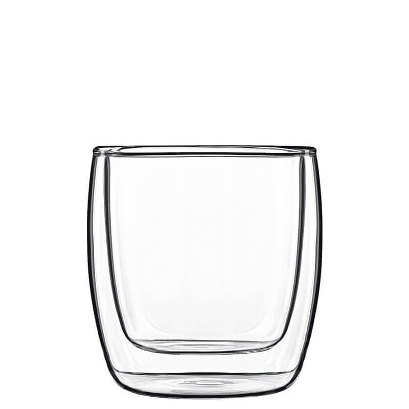 24 Cl Bormioli Luigi Thermic Glass Michelangelo Cappuccinoglas van borosilicaatglas Set van 2 stuks