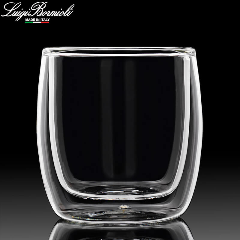 24 Cl Bormioli Luigi Thermic Glass Michelangelo Cappuccinoglas van borosilicaatglas Set van 2 stuks