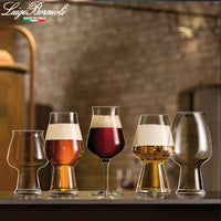 50 Cl Bormioli Luigi Birrateque Cider Beer Glass in Glass - Set of 2 Pieces