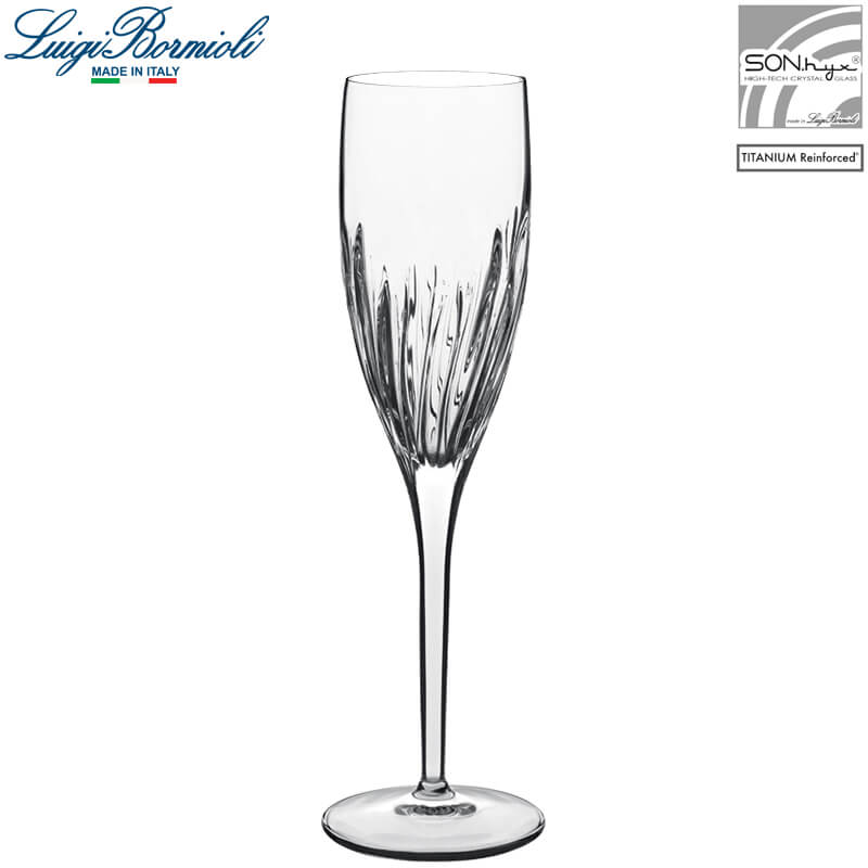 20 Cl Bormioli Luigi Incanto Copa flute de vidrio Set de 6 piezas