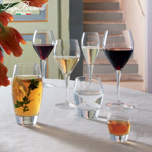 55 Cl Bormioli Luigi Regency Red Wine Glass Bordeaux in Glass Set of 4 Pieces