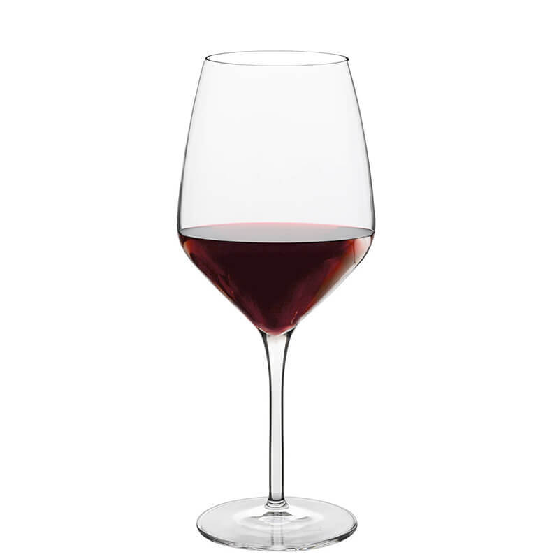 70 Cl Bormioli Luigi Regency Rode wijnglas Bordeaux van glas Set van 4 stuks