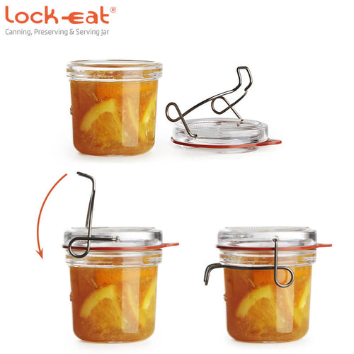 8 Cm Bormioli Luigi Lock Eat Terrine Gasket in Rubber Set of 6 Pcs