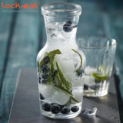 50 Cl Bormioli Luigi Lock Eat Carafe in Glass Set of 12 Pieces