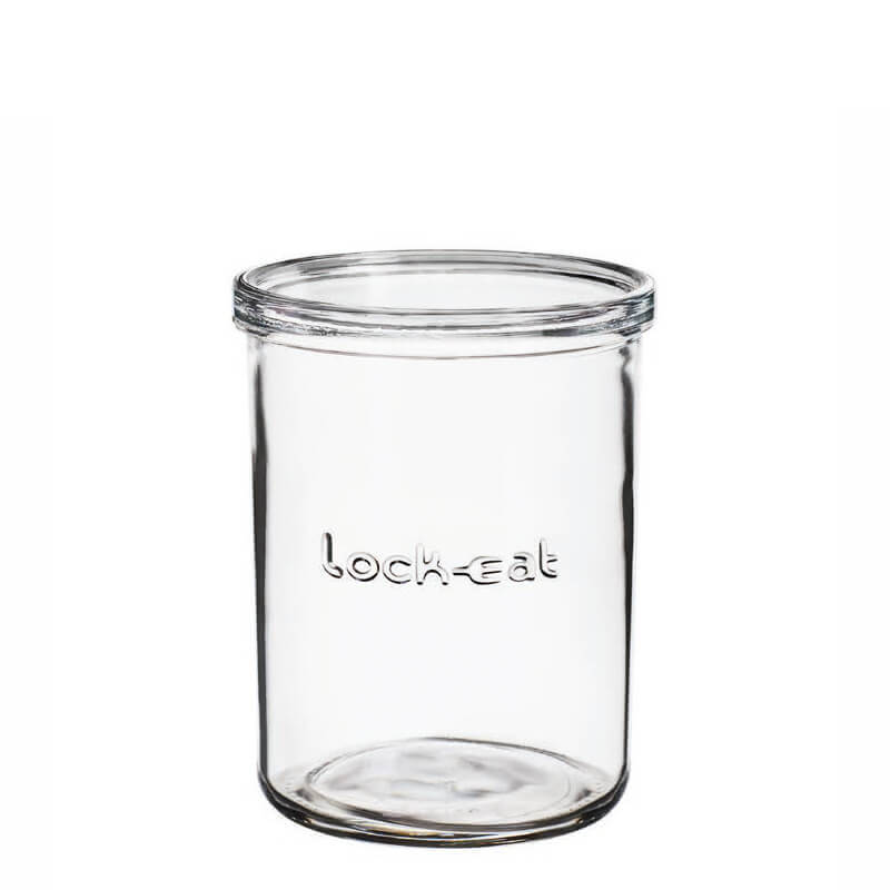 1 Litro Bormioli Luigi Lock Eat Terrine aus Glas Set mit 12 Teilen