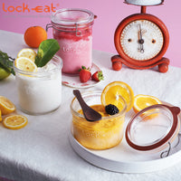 35 Cl Bormioli Luigi Lock Eat Luftdichtes Glas aus Glas Set mit 12 Teilen