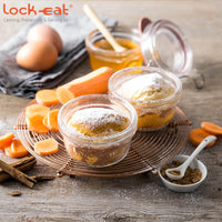 12 5 Cl Bormioli Luigi Lock Eat Tarro hermético de vidrio Set de 24 piezas