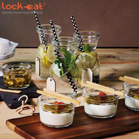 8 0 Cl Bormioli Luigi Lock Eat Pot hermétique en verre Set de 24 pièces