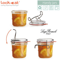 200 Cl Bormioli Luigi Lock Eat Vasetto Ermetico In Vetro Set 6 Pezzi