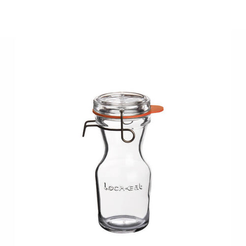 25 Cl Bormioli Luigi Lock Eat Carafe in Glass Set of 6 Pieces