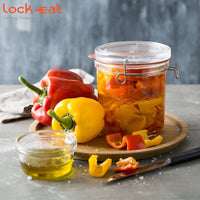 1 Litro Bormioli Luigi Lock Eat Terrine in Glass Set of 6 Pieces