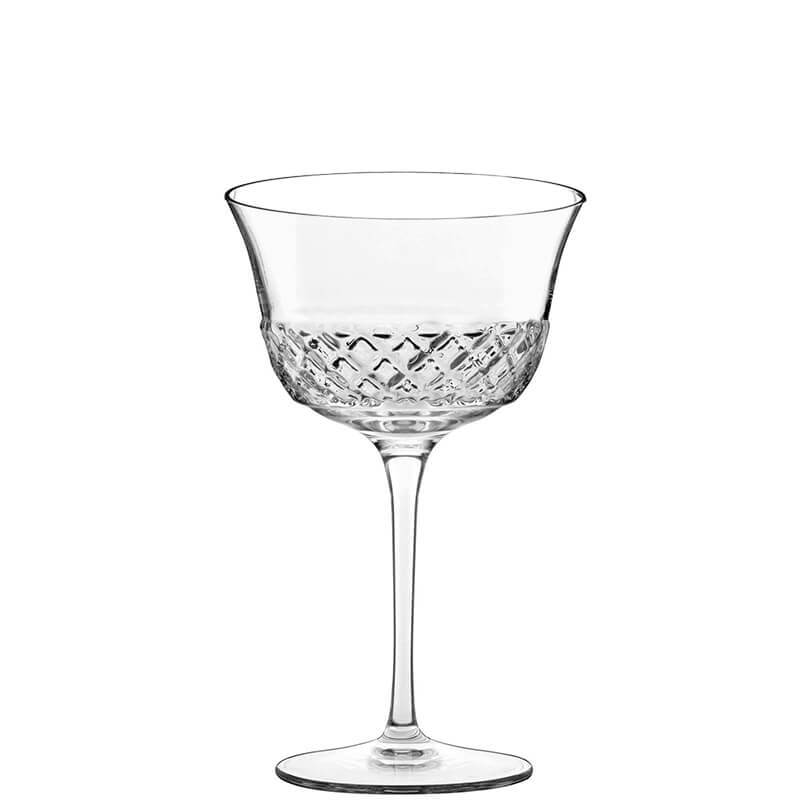 26 Cl Bormioli Luigi Roma 1960 Verre cocktail en verre Set de 6 pièces