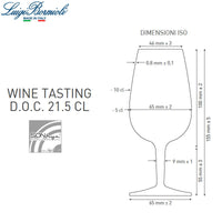 21 5 Cl Bormioli Luigi Doc Iso Proefglas Van Glas Set 6 Pezzi