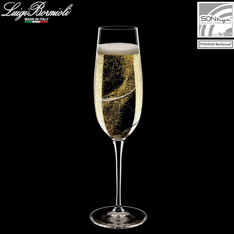 23 5 Cl Bormioli Luigi Aero Champagnerflöte aus Glas Set mit 6 Teilen