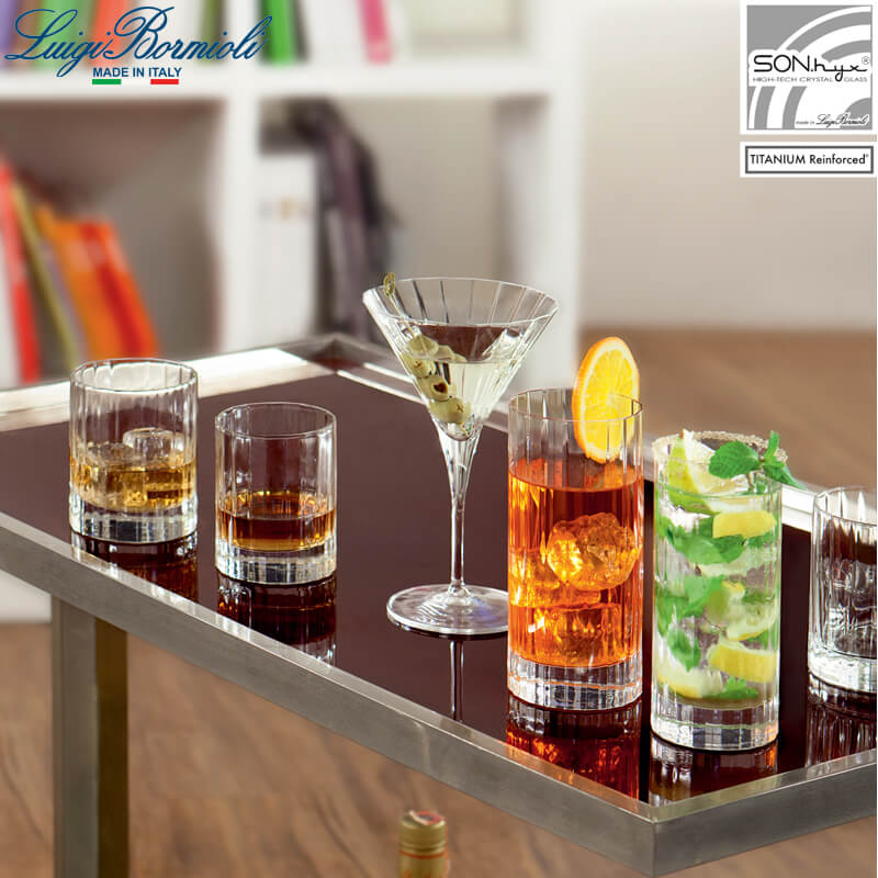 7 Cl Bormioli Luigi Bach Likeurglas Van Glas Set van 4 St.