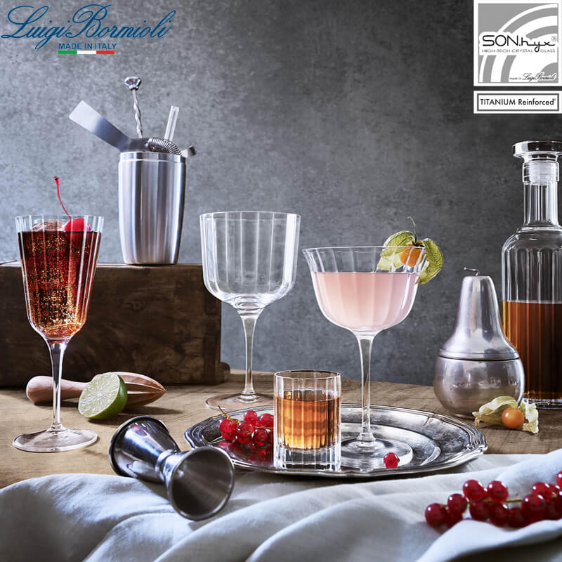 26 Cl Bormioli Luigi Bach Verre à cocktail en verre Set 4 Pcs
