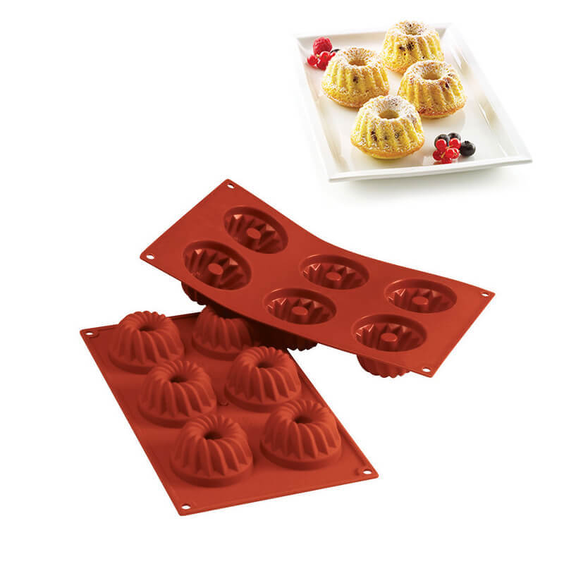 6 Moules Silikomart Classic Moule kouglof en silicone