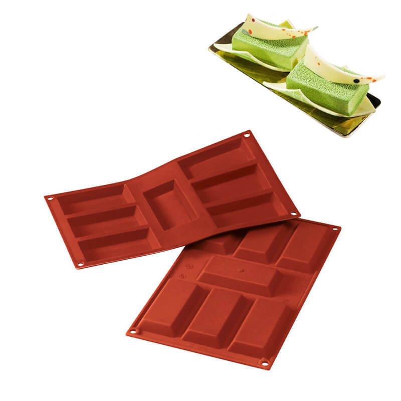 7 Formes Silikomart Classic Moule Financiers en Silicone