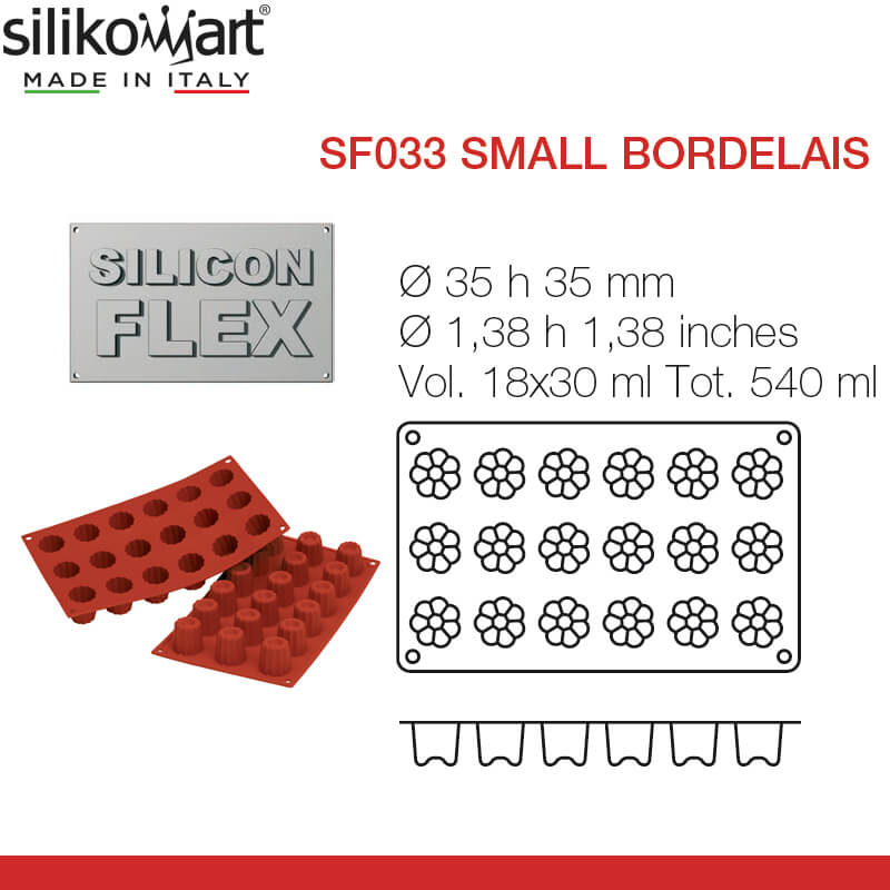 18 Forme Silikomart Classic Stampo Bordelais In Silicone