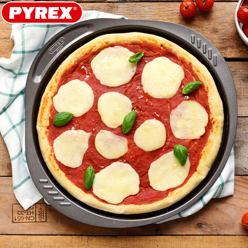 32 Cm Pyrex Asimetria Teglia Pizza Rotonda Non-Stick