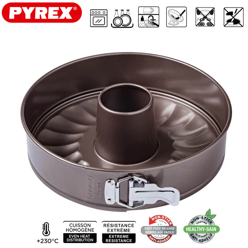 26 Cm Pyrex Asimetria Stampo Per Ciambella Apribile Antiaderente