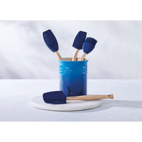 Le Creuset Craft Evolution set spatules de cuisine en silicone avec porte-spatules en grès - set 5 pièces