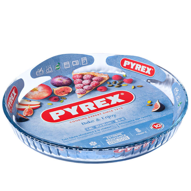 Pyrex Bake And Enjoy Round Cake Pan in Borosilicate Glass