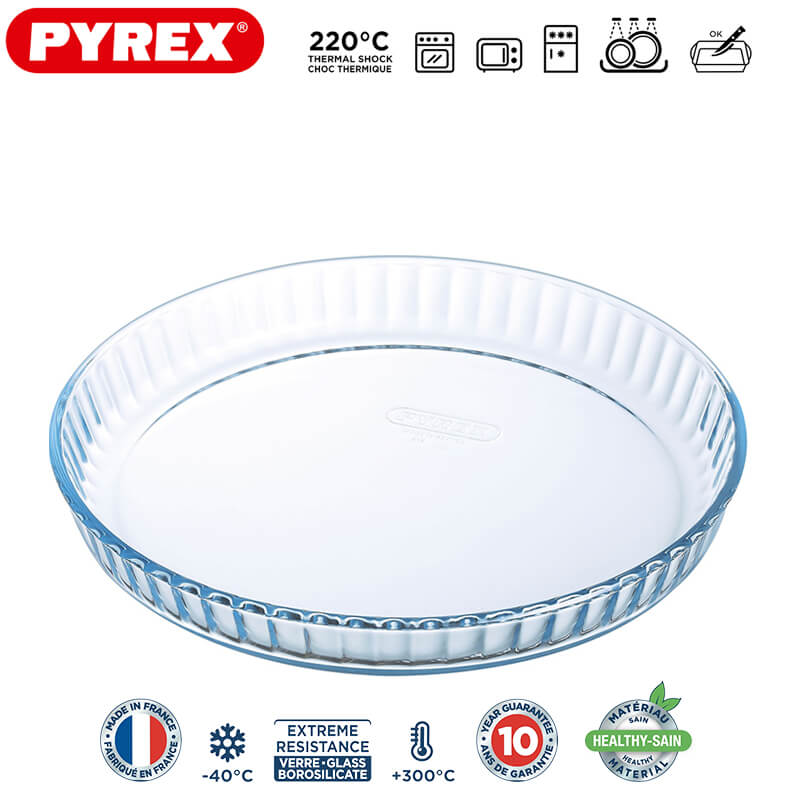 Pyrex Bake And Enjoy Round Cake Pan in Borosilicate Glass