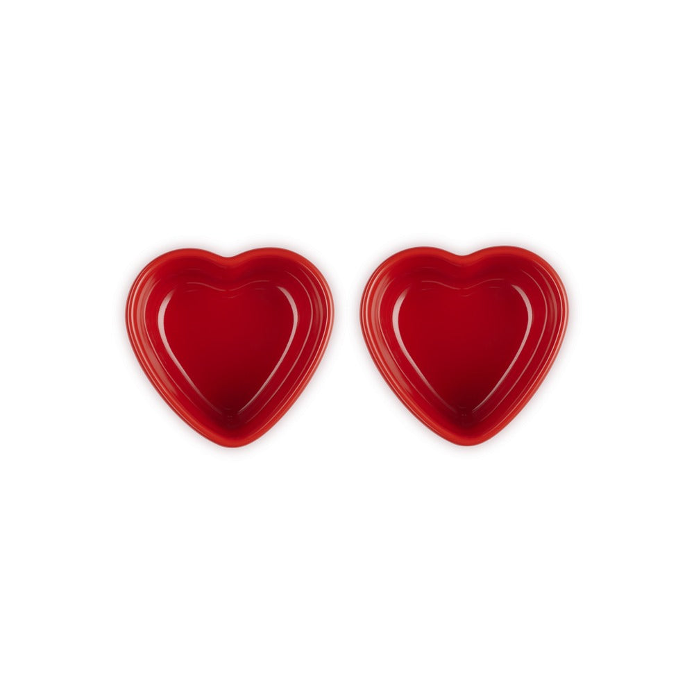 30 cl - Le Creuset Cuore Ramequín en Gres Esmaltado - Set de 2 Pzs
