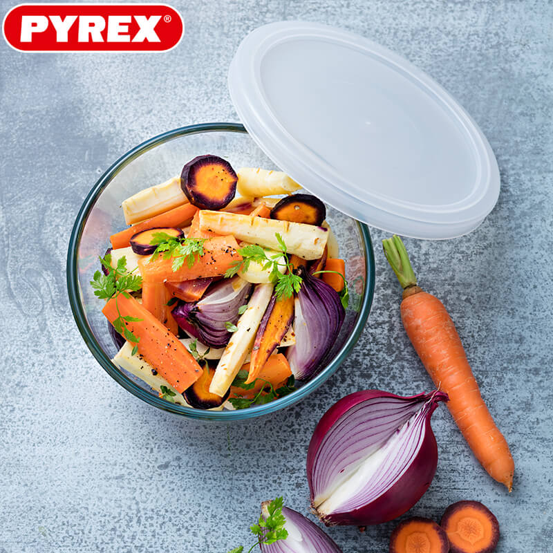 Pyrex Cook And Freeze recipiente redondo para alimentos de vidrio borosilicato